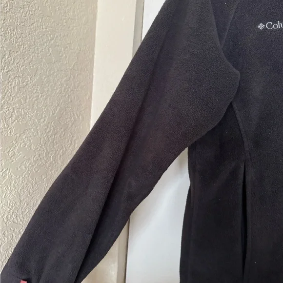 EUC Women’s Columbia Heavenly Lake Tahoe Black Fleece Zip Up Jacket Size Small - Picture 4 of 6